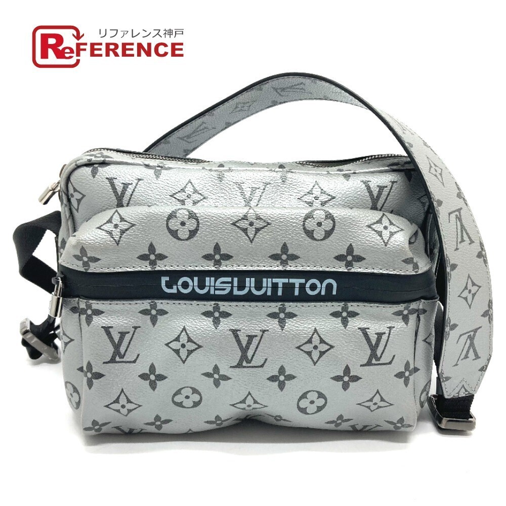 LOUIS VUITTON Monogram Reflect Messenger Bag Shoulder Canvas Silver